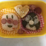 鮭アンパンマンとひじきおむすびマンのお弁当☆